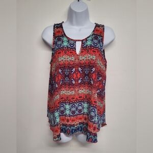 Allison Joy Lightweight Spaghetti Strap Hi Low Top M